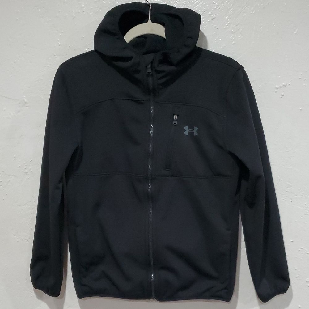 Under Armour Kids Black Fleece Lined Performance Jacket Size L